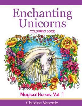 Paperback Enchanting Unicorns Colouring Book