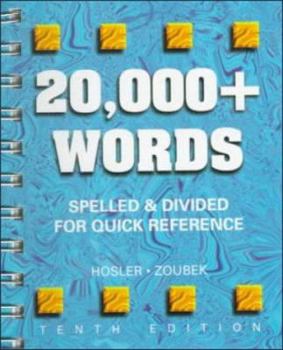 Hardcover 20,000+ Words: Spelled and Divided for Quick Reference Book