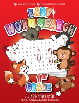 Paperback Easy Word Search 1st Grade: Activities Homeschool Books for 1st Grade Kids Book