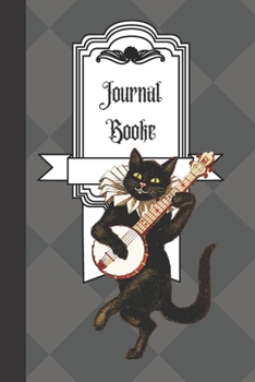 Journal Booke: History Cat, Fun Notebook Journals for Teen Girls Women Her, Vintage Style, Organiser, 100 Pages Ruled White Paper, Gift