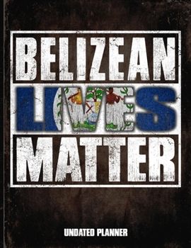 Brazilian Lives Matter Undated Planner: Brazil Flag Personalized Vintage Gift for Coworker Friend  Planner Daily Weekly Monthly Undated Calendar Organizer Journal