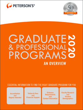 Hardcover Graduate & Professional Programs: An Overview 2020 Book