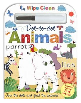 Board book Wipe Clean Dot-To-Dot Animals Book