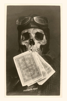 Paperback Vintage Journal Skull with Pilot's Cap and Goggles Book