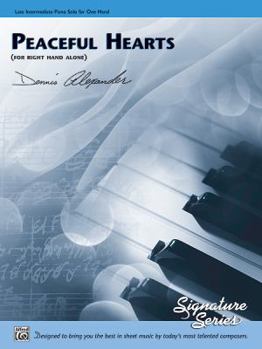 Paperback Peaceful Hearts (for Right Hand Alone): Sheet Book