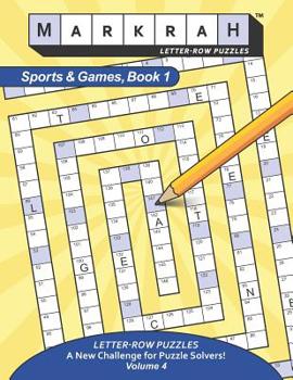 Paperback MARKRAH LETTER-ROW PUZZLES Sports and Games, Book 1 Book