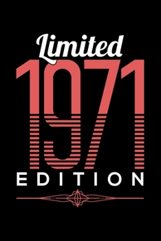 LIMITED 1971 EDITION: Dot Grid Journal, Diary, Notebook, 6x9 inches with 120 Pages.