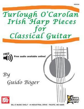 Paperback Turlough O'Carolan Irish Harp Pieces for Classical Guitar Book