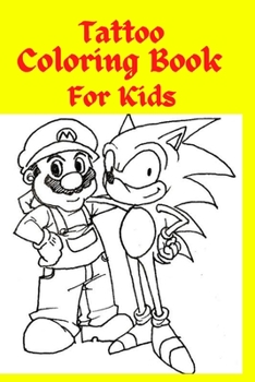 Tattoo Coloring Book For Kids