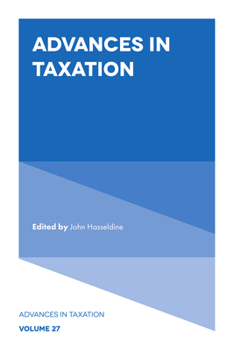Hardcover Advances in Taxation Book