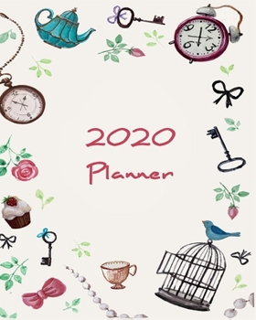 Paperback 2020 Planner: 8"x10" Daily and Weekly Agenda Planner and Organizer V38 Book