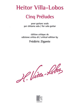 Paperback Cinq Preludes for Solo Guitar: Critical Edition Book