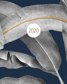 2020: Weekly & Monthly Planner & Diary | Vintage Grey Leaves with Gold | January 2020 - December 2020 | Week to View A4 Letter Size Organizer with To-Do Lists (Rocket Studio 2020 Planners)