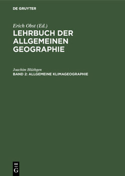 Hardcover Allgemeine Klimageographie [German] Book