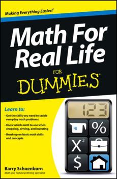 Paperback Math for Real Life for Dummies Book