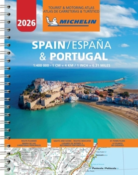 Spiral-bound Michelin Spain & Portugal Road Atlas 2026 [French] Book