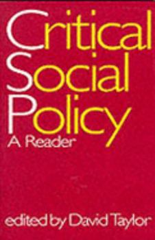 Paperback Critical Social Policy: A Reader Book