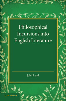 Paperback Philosophical Incursions Into English Literature Book