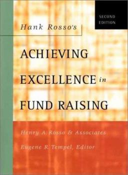 Hardcover Hank Rosso's Achieving Excellence in Fund Raising Book