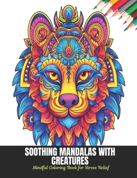 Soothing Mandalas with Creatures: Mindful Coloring Book for Stress Relief, 50 Pages, 8.5 x 11 inches