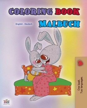 Paperback Coloring book #1 (English German Bilingual edition): Language learning colouring and activity book [German] [Large Print] Book