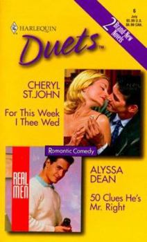 Mass Market Paperback For This Week I Thee Wed/50 Clues He's Mr. Right Book