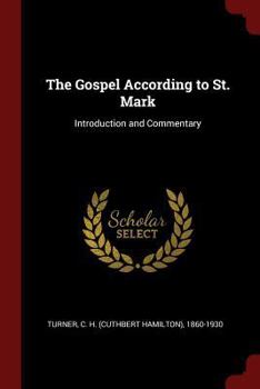 Paperback The Gospel According to St. Mark: Introduction and Commentary Book