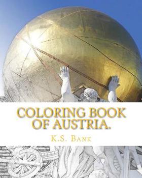 Paperback Coloring Book of Austria. Book