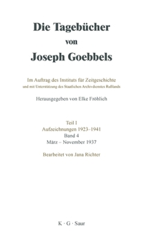 Hardcover März-November 1937 [German] Book