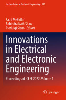 Paperback Innovations in Electrical and Electronic Engineering: Proceedings of Iceee 2022, Volume 1 Book
