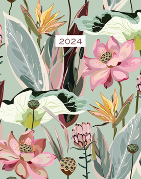 Magic Garden 2024 7.5" x 9.5" Booklet Monthly Planner