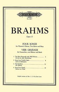 Paperback 4 Songs for Women's Chorus Op. 17 Book