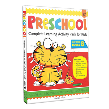 Paperback Preschool Complete Learning Activity Pack for Kids (Box Set of 8 Books) Book