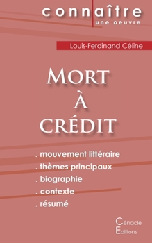 Paperback Fiche de lecture Mort à crédit de Louis-Ferdinand Céline (Analyse littéraire de référence et résumé complet) [French] Book