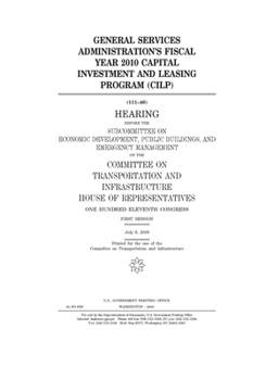 Paperback General Services Administration's fiscal year 2010 Capital Investment and Leasing Program (CLIP) Book