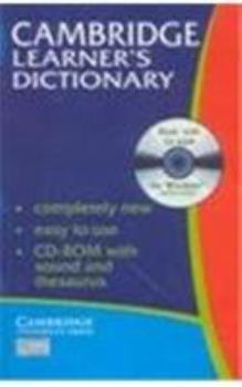 Paperback Cambridge Learner's Dictionary India Edition [With CDROM] Book