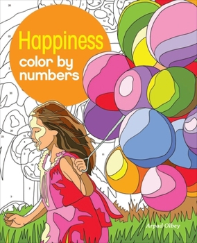 Paperback Happiness Color by Numbers Book