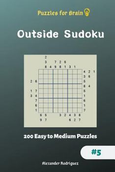 Paperback Puzzles for Brain - Outside Sudoku 200 Easy to Medium Puzzles vol.5 Book