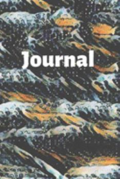 Blue and White Ocean Waves  Journal for Daily Thoughts Notebook Cute Diary for Outdoor People: Gratitude inspiration & Brainstorming Blank Lined Paper Book (Journal has a matching Planner)