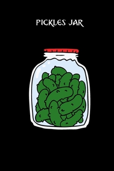 pickles jar: small lined Cucumber Notebook / Travel Journal to write in (6'' x 9'') 120 pages