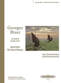 Paperback Au Fond Du Temple Saint -- Duet from Pearl Fishers for Tenor, Baritone and Piano: Edited by Roger Nichols, Sheet Book