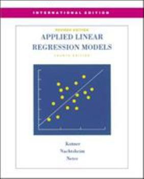 Paperback MP Applied Linear Regression Models-Revised Edition with Student CD (Int'l Ed) Book