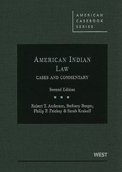 Hardcover American Indian Law: Cases and Commentary Book