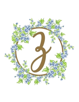 Paperback Z: Beautiful Monogram Initial Z Notebook - Lined Writing Notebook Journal 8.5" x 11" with 120 Pages Book