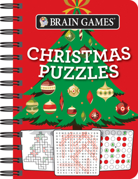 Spiral-bound Brain Games - To Go - Christmas Puzzles (Christmas Tree Cover): Volume 1 Book