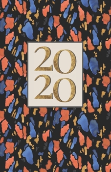 Paperback 2020: Pretty Simple Planner - 5.5 x 8.5 Dated Agenda - Weekly / Daily / Monthly Calendar View - Organizer Book - Soft Cover Book