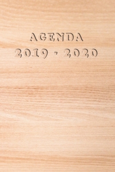 Paperback Agenda Scuola 2019 - 2020: Mensile - Settimanale - Giornaliera - Settembre 2019 - Agosto 2020 - Obiettivi - Rubrica - Orario Lezioni - Appunti - [Italian] Book