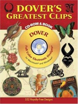 Paperback Dover's Greatest Clips [With CDROM] Book