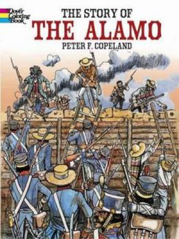 Paperback The Story of the Alamo Coloring Book