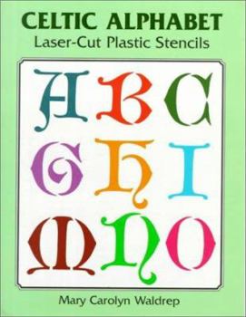 Paperback Celtic Alphabet Laser-Cut Plastic Stencils Book